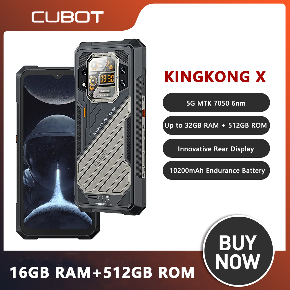 Toxic-Smartphone robuste BOT KINGKONG X, écran 6.583 pouces FHD + 5G, jusqu'à 32 Go de RAM, 256 Go, 512 Go, Dean, 120Hz, 10200mAh, WiFi 6