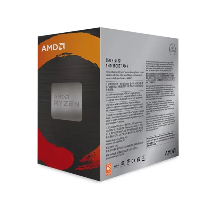 Processeur de jeu de bureau AMD Ryzen 7 5700G 8 cœurs 16 threads avec prise en charge graphique Radeon RX 6700 XT 12G carte graphique
