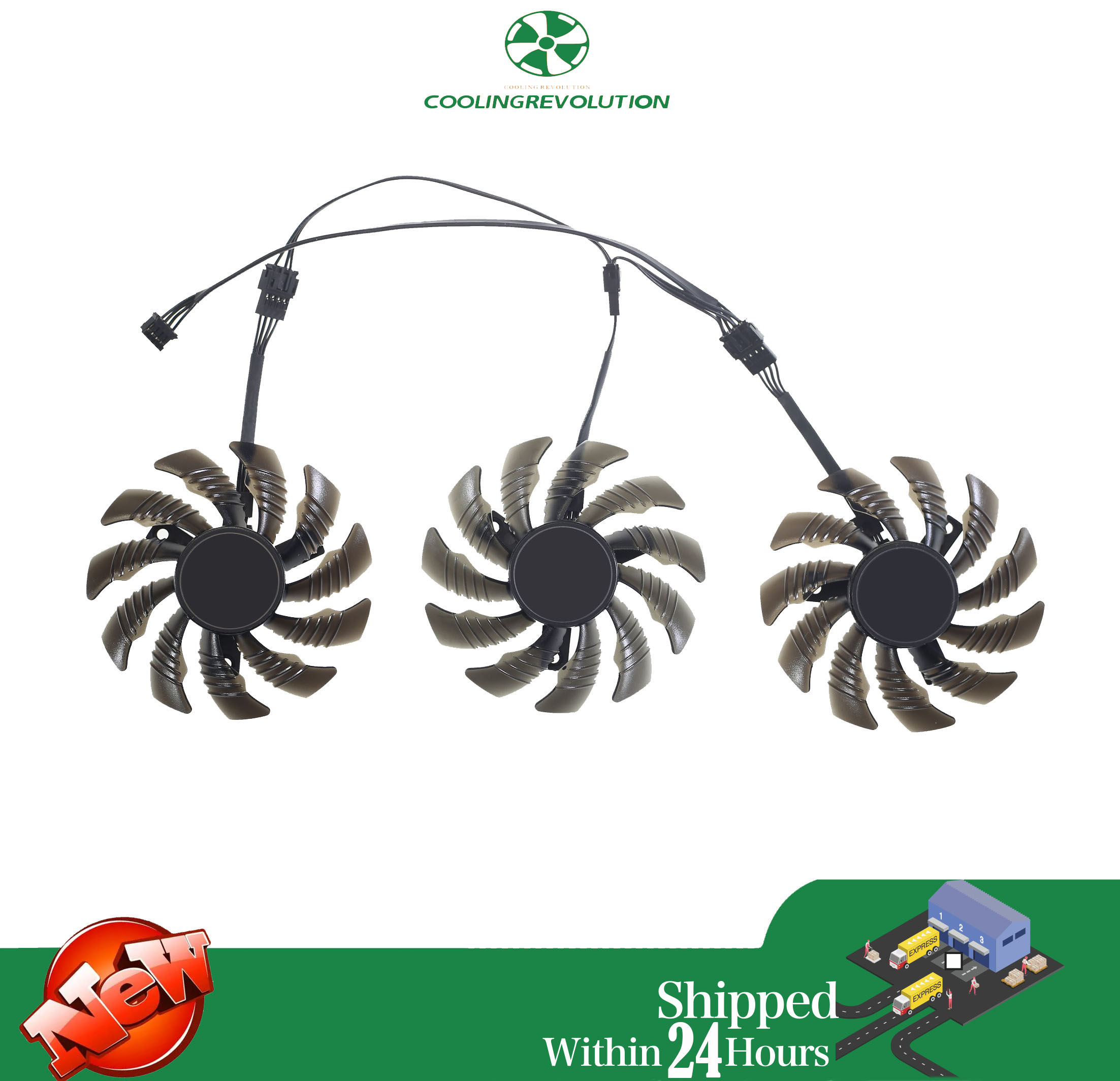 Ventilateur de refroidissement de carte graphique GIGABYTE Radeon RX 5500 XT RX 5600 XT RX 5700 5700 XT, 77MM, DC12V, 0,35a