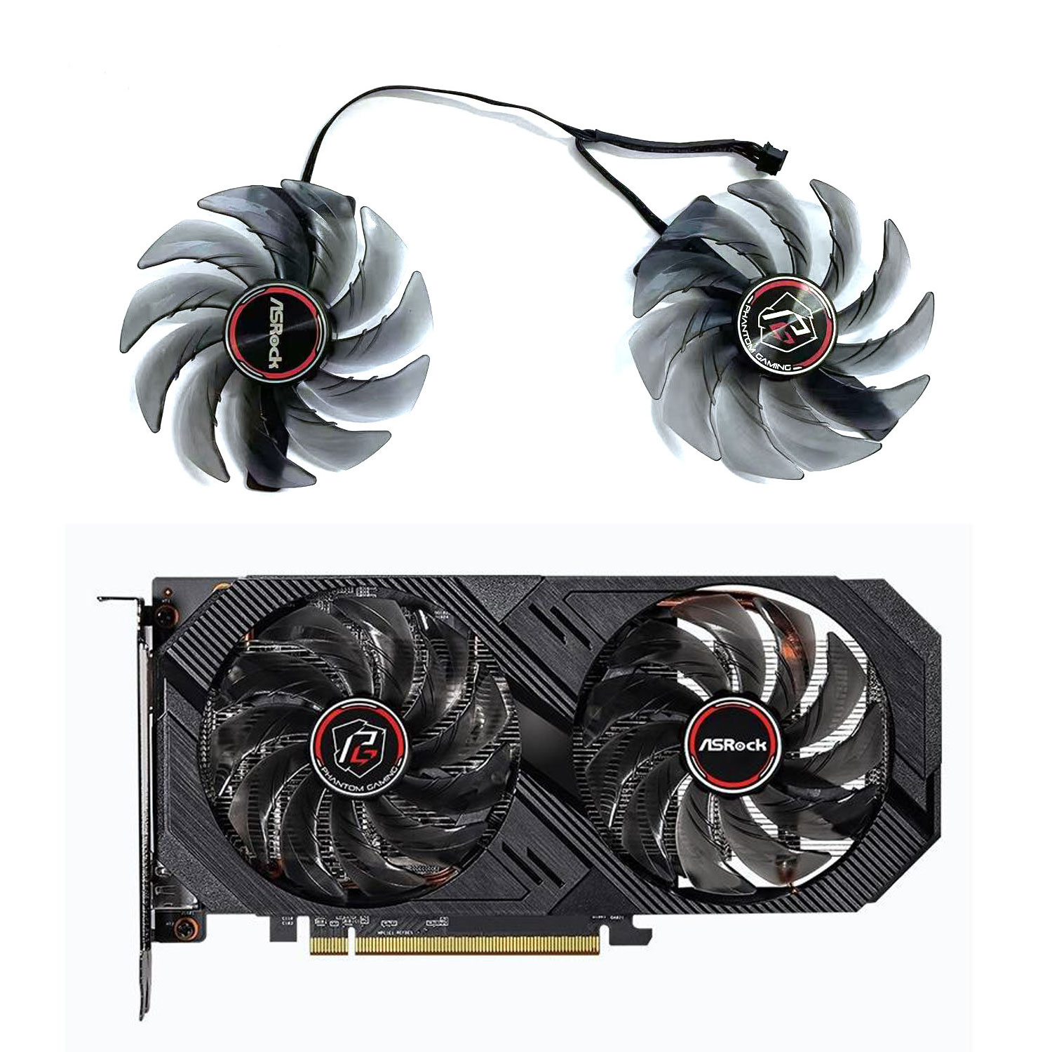 Nouveau ventilateur GPU 85MM 4PIN FDC10H12S9-C RX 6500 XT pour ASRock Radeon RX 6500 XT Phantom Gaming D 4GB OC carte graphique
