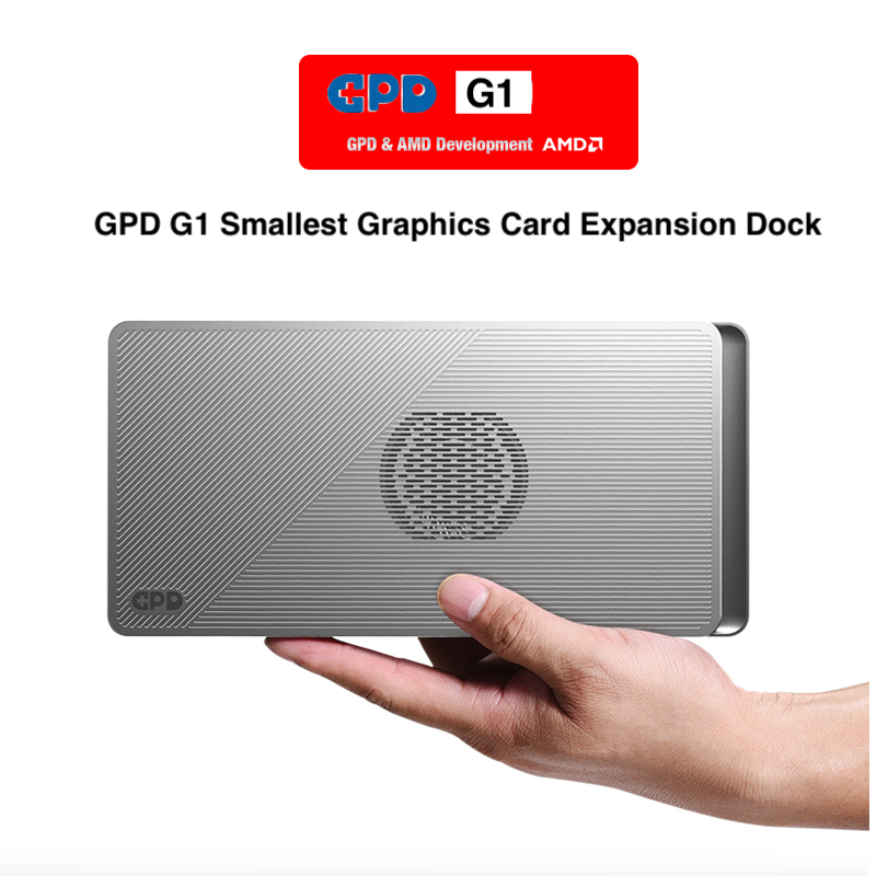 GPD G1 plus petit station d'extension de carte graphique AMD Radeon RX 7600M XT graphiques mobiles, 8 Go GDDR6, Oculink, USB4