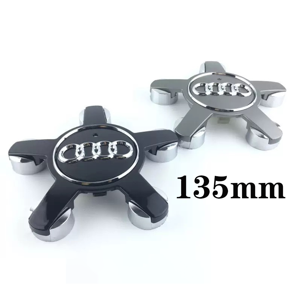4 capuchons de moyeu de voiture 135MM 4F 0601165   Couvercle de jante de capuchon central de roue automatique, accessoires pour Audi A4 A5 A6 A7 Q3 Q5 A3 S5