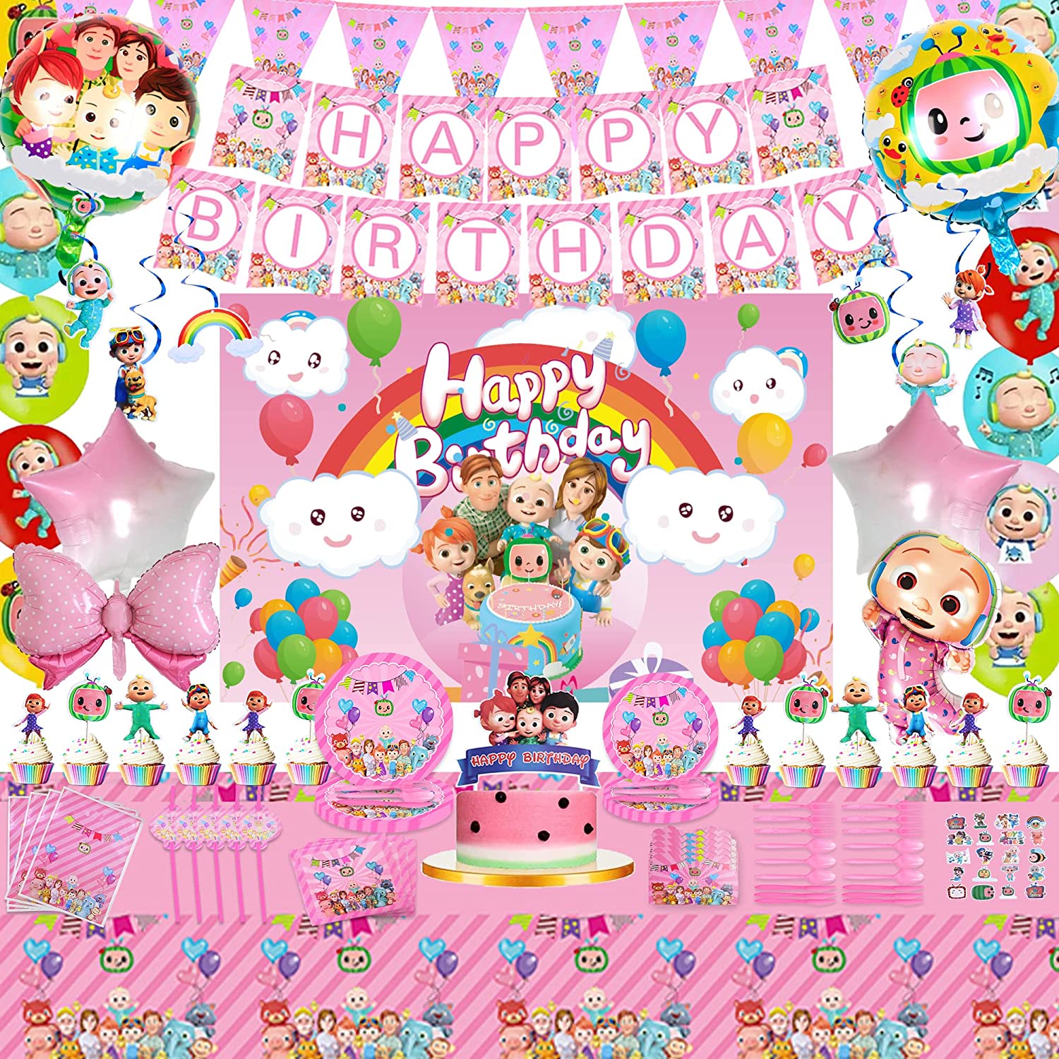 Ensemble de vaisselle jetable pour enfants, th