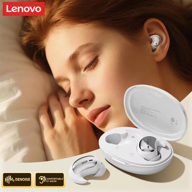 Original Lenovo LE203 TWS sans fil Bluetooth sommeil écouteurs sommeil Invisible écouteurs caché minuscule casque avec micro confortable