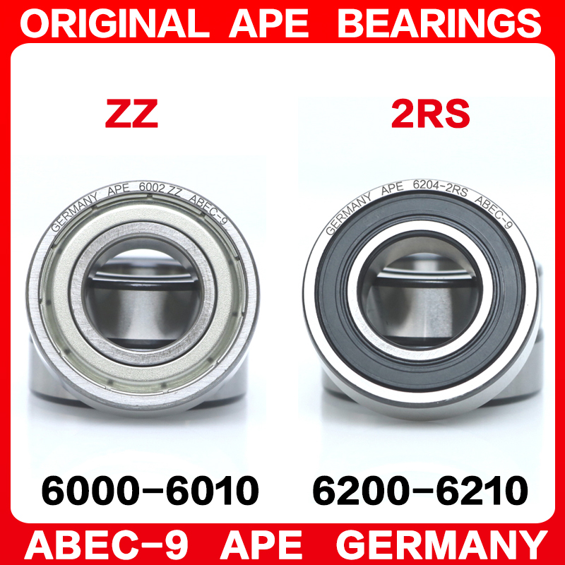 2 pièces ABEC-9 roulement 6000 6200 6001 6201 6002 6202 6003 6203 6004 6204 6005 6205 6006 6206 6007 6207 6208 Z ZZ RS 2RS roulements