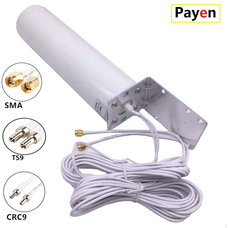 PAYEN nouvelle antenne double 10 mètres câble 3G 4G LTE routeur Modem antenne externe double connecteur SMA TS9 CRC9
