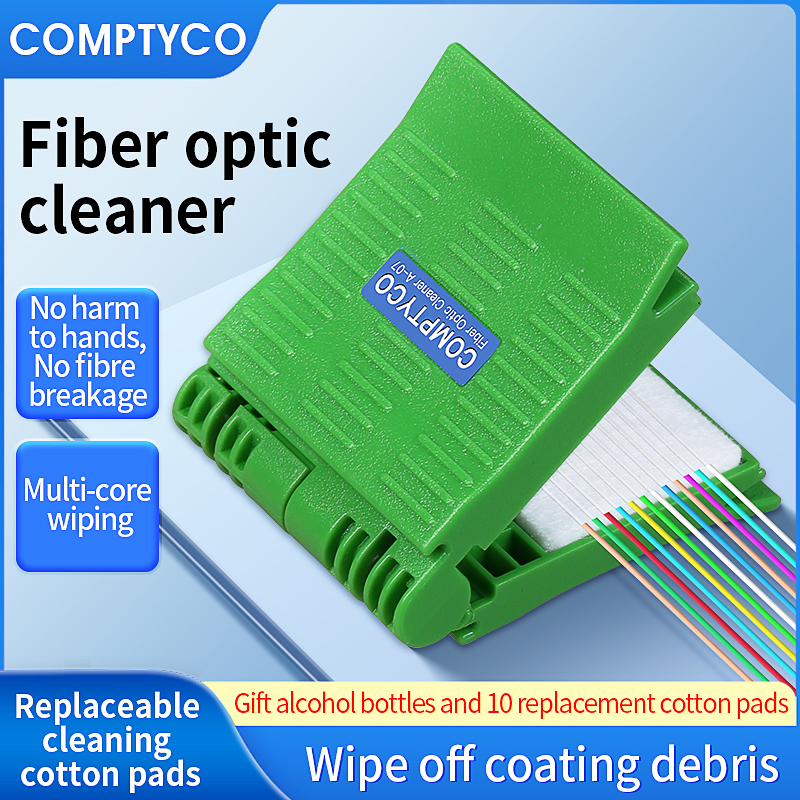 COMPTYCO A-07 outil de nettoyage d'essuyage de noyau de Fiber optique nettoyeur de Fiber optique avec nettoyant bouteille de stockage de coton/alcool (vide)