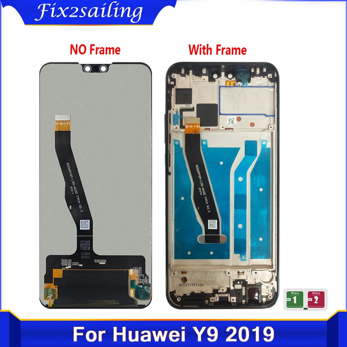 6.5 ''remplacement d'affichage pour Huawei Y9 2019 JKM-LX1 JKM-LX2 LCD écran tactile numériseur pour Huawei profiter de l'écran 9 Plus