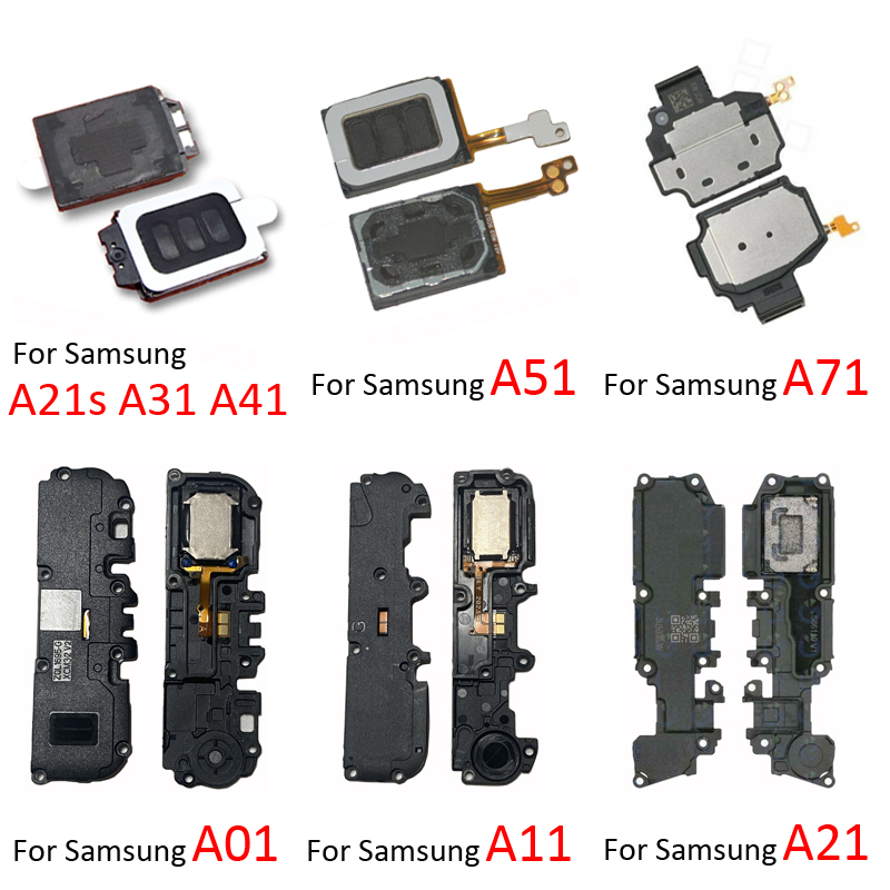 Haut-parleur de téléphone pour Samsung A01 A11 A21 A21s A31 A41 A51 A71, nouveau haut-parleur inférieur, sonnerie, pièces de câbles flexibles
