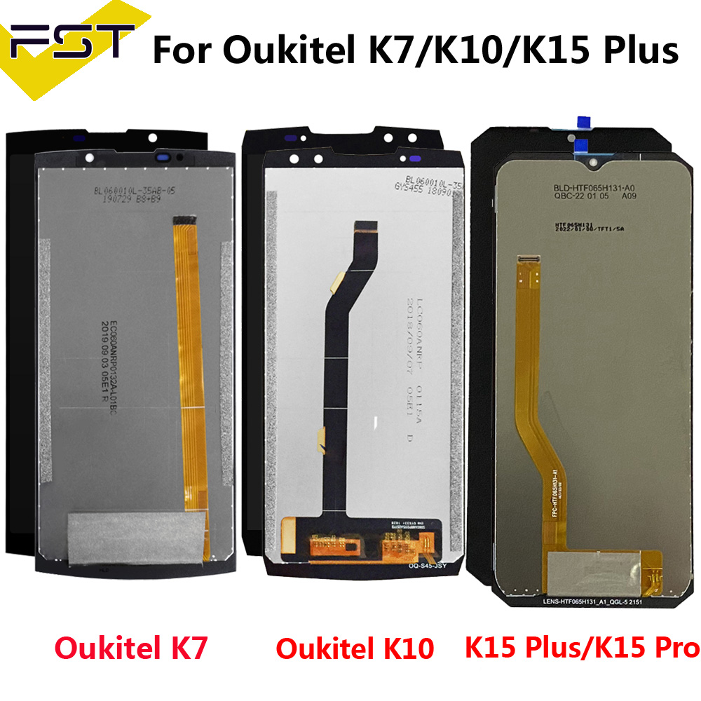 Écran Tactile LCD de Réparation pour Oukitel K10 K7 K6 K15 Plus K3 K5 K15 Pro, Testé