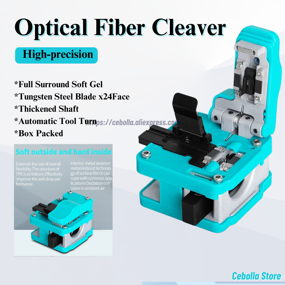 Couteau de coupe Aleaver avec coupe-fibre optique, haute précision, boîte à déchets, ktSpl479