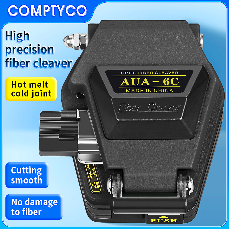 Couperet de Fiber de haute précision noir AUA-6C FTTH, connexion à froid thermofusible, couteau de coupe de câble de Fiber optique, outils 16 lames faciale