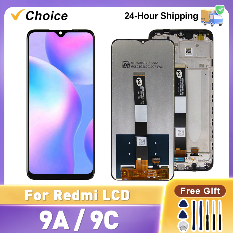 6.53 "pour Xiaomi Redmi 9A affichage LCD M2006C3LG écran tactile numériseur assemblée pour Redmi 9C LCD M2006C3MG pièces de rechange