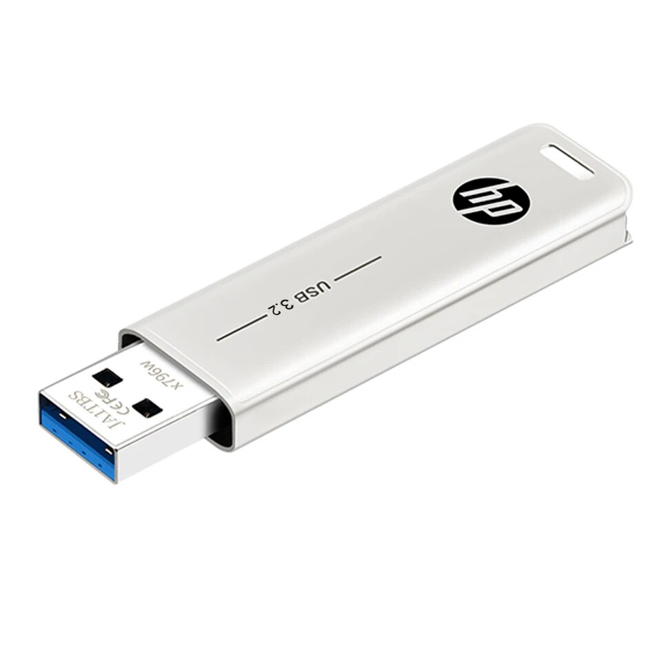 HP-Clé USB 3.2 haute vitesse, clé USB en métal, clé USB de stockage externe, personnalité créative, musique de voiture, 32 Go, 64 Go