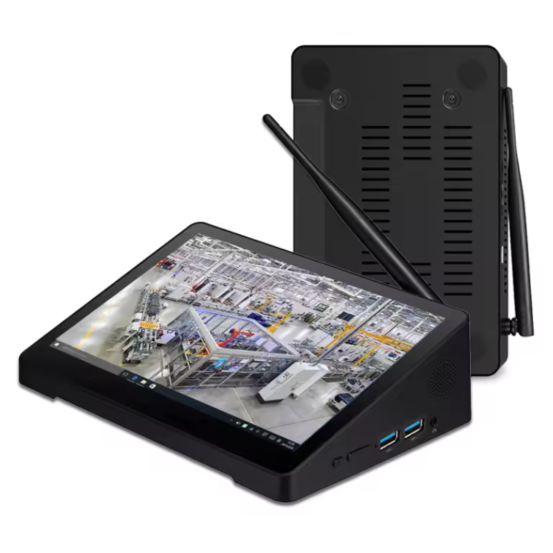 PIPO X8Pro X8S MINI PC Windows 10 OS 7 pouces écran tactile TV boîte Intel Quad Core 4GB RAM 64GB ROM avec BT WIFI USB RJ45 tablette PC